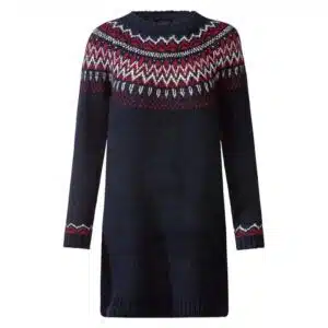 تونیک بلند بافت زنانه طرح نروژی برند اسمارا آلمانی 2-393337 ESMARA