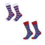 جوراب فانتزی طرح دار ساق بلند برند آلمانی پک 2جفتی 418623 FUN SOCKS