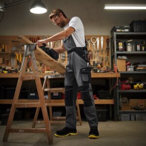 لباس کار سرهمی مهندسی پارکساید آلمانی رنگ طوسی 2-406389 Parkside