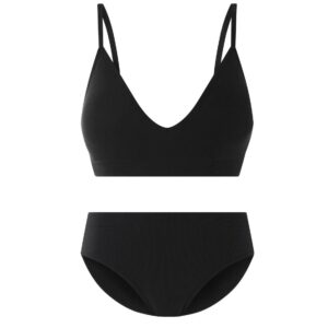 ست شورت و سوتین زنانه اسمارا مدل سیملس رنگ مشکی Esmara 472373