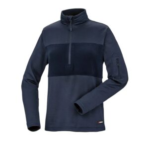 پلیور زنانه نیم زیپ پلار برند پارکساید آلمانی سرمه ای 2-461797 Parkside