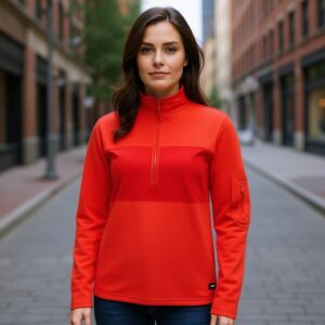 پلیور زنانه نیم زیپ پلار برند پارکساید آلمانی 461797 Parkside