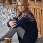 تونیک بلند بافت زنانه طرح نروژی برند اسمارا آلمانی 2-393337 ESMARA