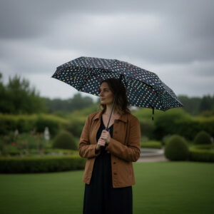 چتر تاشو اتومات مدل مینی برند توتس ایرلند طرح خالدار Totes 038562