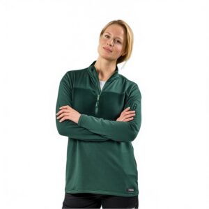 پلیور زنانه نیم زیپ پلار برند پارکساید آلمانی سبزتیره 3-461797 Parkside