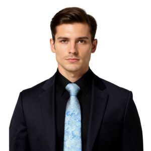 کراوات طرح ترمه شیک برند نکست آبی روشن Next 099-015