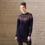 تونیک بلند بافت زنانه طرح نروژی برند اسمارا آلمانی 2-393337 ESMARA