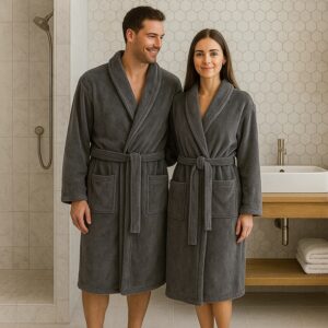 حوله تن پوش برند لیوارنو آلمانی خاکستری ۲-418586 LIVARNO