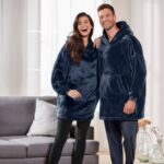 هودی لش حوله ای کلاهدار برند اسمارا/لیورجی آلمانی رنگ سرمه ای 393362 ESMARA/LIVERGY