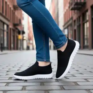 کفش کتانی جورابی مشکی زنانه برند اصل اسمارا 470419 Esmara