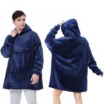 هودی لش حوله ای کلاهدار برند اسمارا/لیورجی آلمانی رنگ سرمه ای 393362 ESMARA/LIVERGY