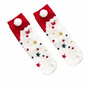 جوراب بلند فانتزی حوله ای بابا نوئل برند آی ام سفارش آلمان 038366 IAM