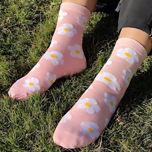 جوراب زنانه ساقدار گل بابونه برند آی ام سفارش آلمان 049904 IAM