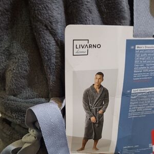 حوله تن پوش مردانه برند لیوارنو آلمانی رنگ طوسی تیره 390141 LIVARNO