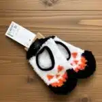 جوراب روفرشی فانتزی دخترانه حوله ای برند آی ام سفارش آلمان 032241 IAM