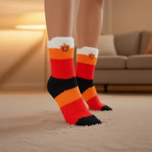 جوراب حوله ای فانتزی ساق بلند برند آی ام سفارش آلمان 030902 IAM