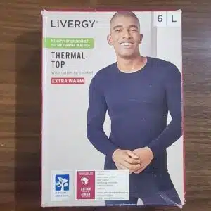 بلوز آستین بلند حرارتی (ترمو) مردانه لیورجی مدل بیس سرمه ای ۲-۳۹۳۳۲۵ LIVERGY