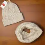 ست کلاه و شال گردن زنانه بافت گندمی برند اکسسورایز رنگ ایوری Accessories 116040