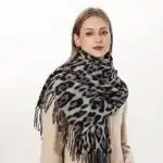 شال زنانه پلنگی پاییزی موهر شیک برند آی ام تحت لیسانس آلمان I am 092548