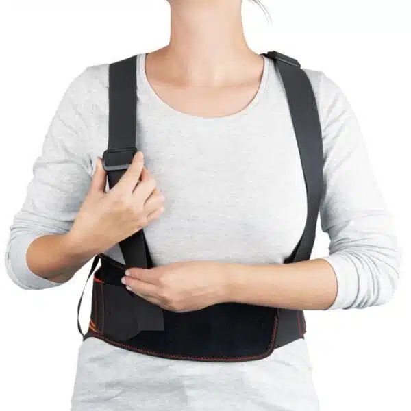 قوزبند و کمربند طبی اصلاح افتادگی شانه و اصلاح کمر برند سنسی پلاست آلمان 389002 Sensiplast