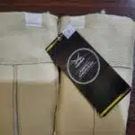 دستکش چرم زنانه شیک توکرکی برند سانسیبار آلمان رنگ بژ 458533 SANSIBAR