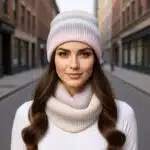 ست کلاه و شال رینگی بافتنی آبرنگی برند اکسسورایز Accessories 833974