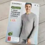 تیشرت آستین بلند ترمو (گرم) مردانه لیورجی مدل بیس طوسی ۲-LIVERGY 427878