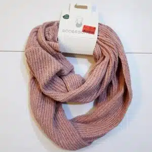 ست کلاه و شال رینگی بافتنی بلند برند اکسسورایز رنگ کالباسی Accessories 556705
