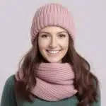 ست کلاه و شال رینگی بافتنی بلند برند اکسسورایز رنگ کالباسی Accessories 556705