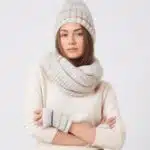 ست کلاه و شال رینگی و مچ بند بافتنی برند اکسسورایز پاستلی Accessories 413077