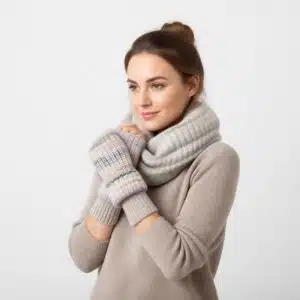 ست کلاه و شال رینگی و مچ بند بافتنی برند اکسسورایز پاستلی Accessories 413077