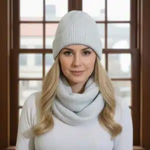 ست کلاه و شال رینگی بلند بافتنی برند اکسسورایز Accessories 556781