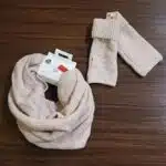 ست شال رینگی و مچ بند بافت برند اکسسورایز رنگ بژ Accessories 833875
