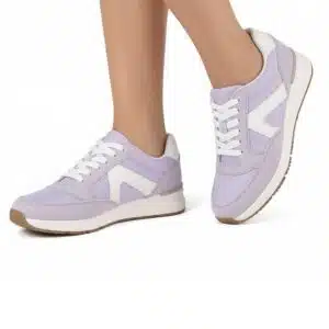 کفش کتانی شیک روزمره زنانه برند اسمارا اصل آلمان بنفش پاستلی 429758 Esmara