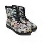 نیم بوت زنانه مخمل برند تحت لیسانس هلند Merkandi Velvet Floral