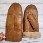 دستکش چرم زنانه شیک لامفل طبیعی برند اویاندا آلمان 457619 Oyanda