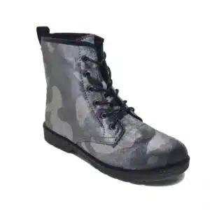 نیم بوت زنانه مخمل شیک برند تحت لیسانس هلند Merkandi Velvet Camouflage