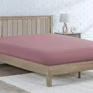 ملحفه کشدار تشک یک نفره نخ پنبه لطیف برند مرادیسو اصل آلمانی صورتی 3-309795 Meradiso