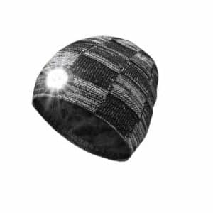 کلاه بافتنی چراغ LED دار هوشمند شارژردار کم مصرف HANPURE 1163
