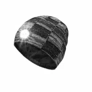 کلاه بافتنی چراغ LED دار هوشمند شارژردار کم مصرف HANPURE 1163