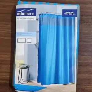 پرده حمام و دوش و وان ضدآب پانچ با گیره آماده برند میوماره آلمانی 297753 MIOMARE