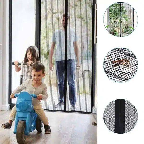 پرده مغناطیسی توری درب آهنربایی جلوگیری از ورود حشره برند ایزی هوم 354412 Easy Home