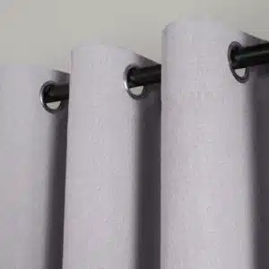 پرده پانچ پذیرایی آماده شیک و مدرن پک 2 عددی برند توکان اصل آلمانی رنگ طوسی یاسی 279284 TUKAN