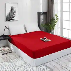 روتختی کشدار تشک دو نفره 100%نخ پنبه برند مرادیسو اصل آلمانی رنگ قرمز 278813 Meradiso