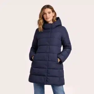 کاپشن زنانه کلاهدار گرم و شیک اسمارا اصل آلمانی سرمه ای 457170 ESMARA