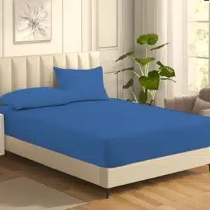 روتختی کشدار تشک دو نفره 100%نخ پنبه برند مرادیسو اصل آلمانی آبی 316504 Meradiso