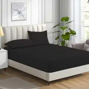 روتختی کشدار تشک دو نفره 100%نخ پنبه برند مرادیسو اصل آلمانی مشکی 294493 Meradiso