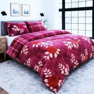 سرویس روتختی دونفره دو رو حوله ای کاور لحاف و روبالشی برند مرادیسو آلمانی 2-101114 Meradiso
