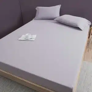 ملحفه کشدار تشک دو نفره نخ پنبه برند دورمیا اصل آلمانی رنگ یاسی 462743801 Dormia