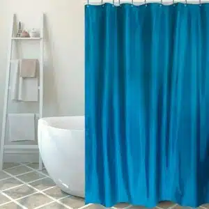 پرده حمام و دوش و وان ضدآب پانچ با گیره آماده برند میوماره آلمانی آبی 2-286693 MIOMARE